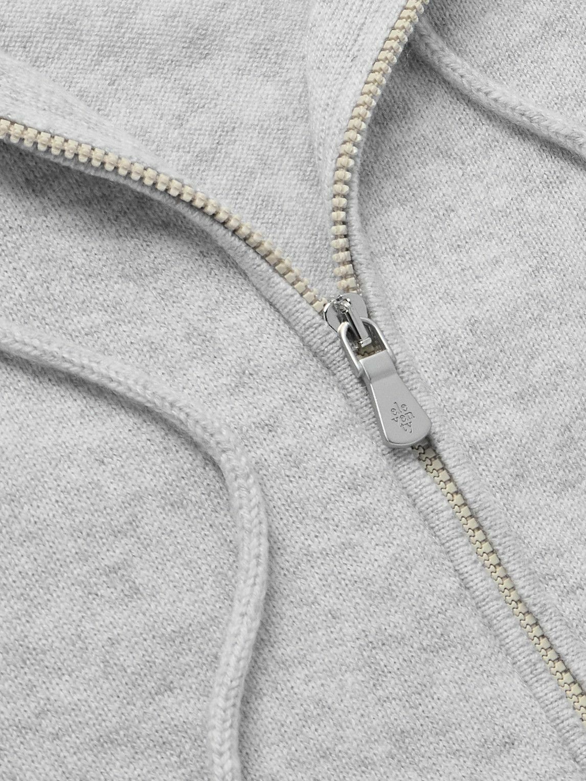Eleventy - Cashmere Zip-Up Hoodie - Gray