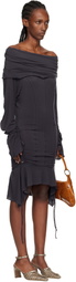 KNWLS Gray MG-Petrol Minidress