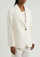 Day Birger ET Mikkelsen Marcy Split-back Cotton-blend Blazer Ivory