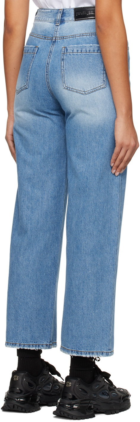 Juun.J Blue Faded Jeans