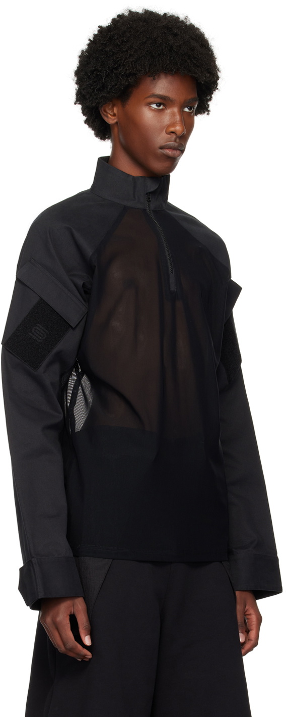 Olly Shinder Black Hybrid Shirt