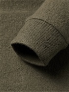 NN07 - Mark Boiled Merino Wool Hoodie - Green