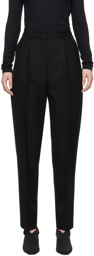 TOTEME Black Single-Pleat Trousers