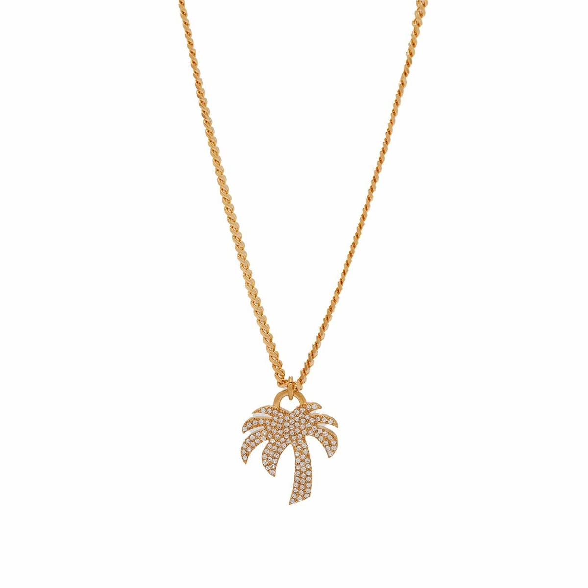 Photo: Palm Angels Women's Strass Necklace in Gold