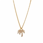 Palm Angels Women's Strass Necklace in Gold