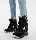 Isabel Marant - Balskee leather wedge sneakers