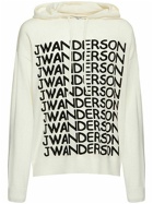 JW ANDERSON - Repeated Logo Hooded Knit Sweater