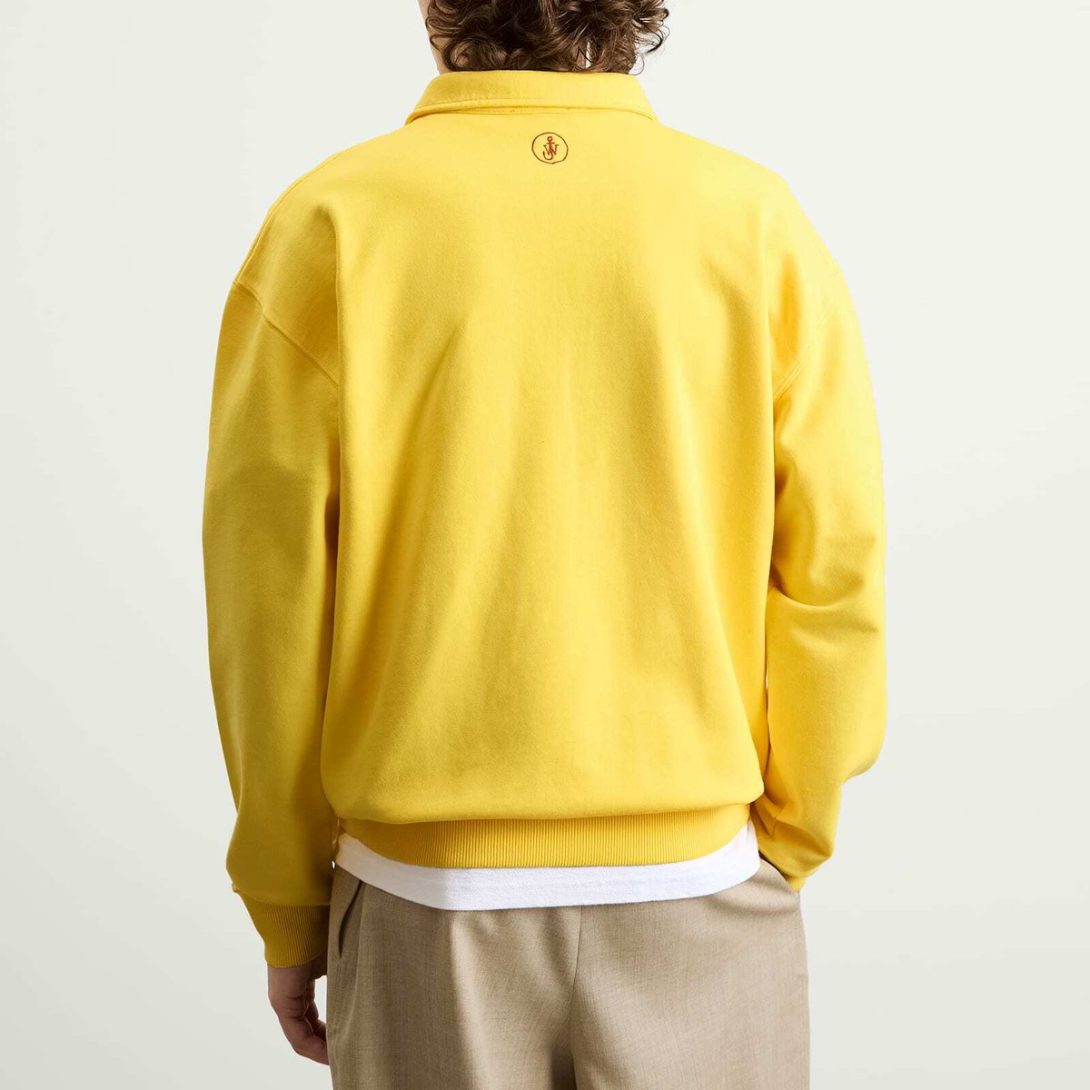 JW Anderson Men's Rugby Polo in Lemon