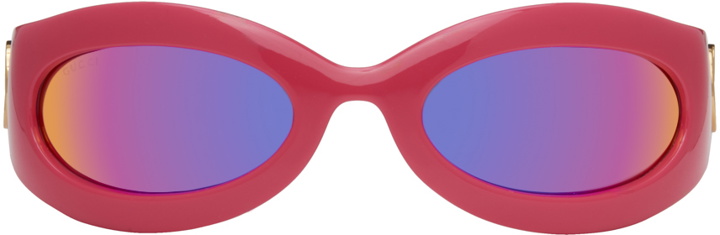 Photo: Gucci Pink Oval Sunglasses