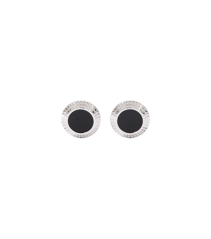 Photo: Dunhill Sterling silver cufflinks with onyx