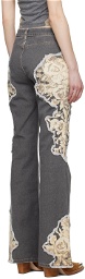 Guess Jeans U.S.A. Gray Floral Jeans