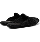 Dolce & Gabbana - Flocked Twill Backless Loafers - Men - Black