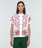 Bode - Embroidered cotton-blend shirt