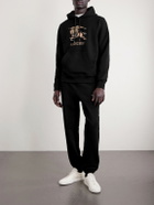 Burberry - Logo-Print Cotton-Jersey Hoodie - Black
