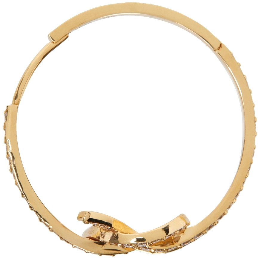 Sophie Zamel Gold Inversion Hoop Single Earring