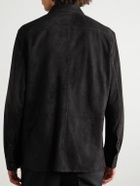Ralph Lauren Purple label - Barron Suede Overshirt - Black