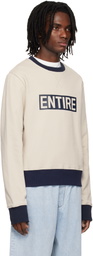 Entire Studios Off-White Contro Crew Sweatshirt