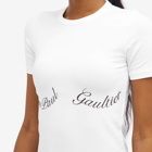 Jean Paul Gaultier Women's Logo T-Shirt in White/Black