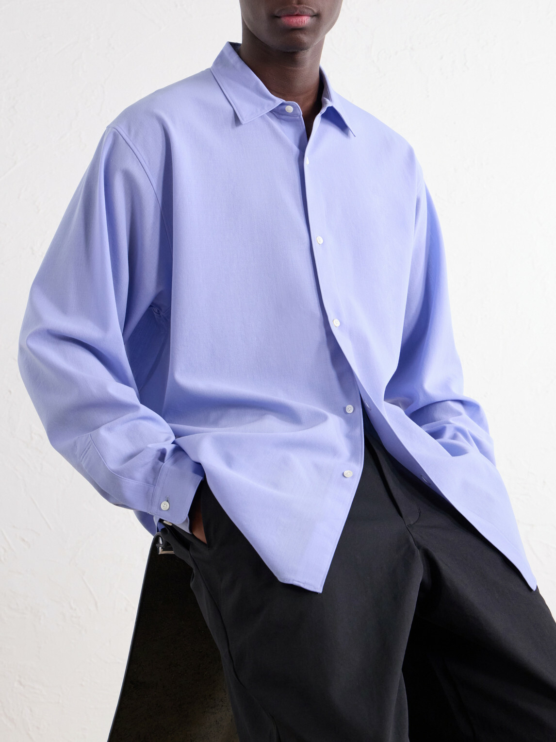 Goldwin - Wool-Fresco Shirt - Blue