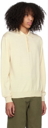 ANOTHER ASPECT Off-White Three-Button Polo
