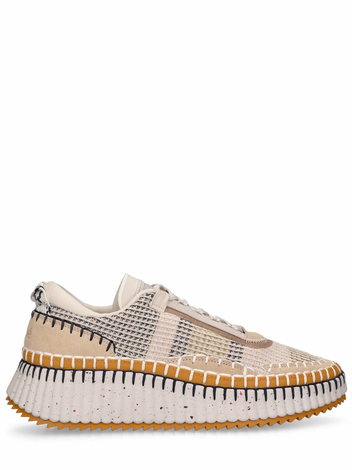 スニーカー Chloe Sneakers & Slip-On Pink Logo leather sneakers in white - Chloe Kids | Mytheresa