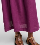 Velvet Linda linen maxi skirt