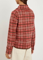 Guest In Residence Dylan Plaid Cashmere Shirt Red