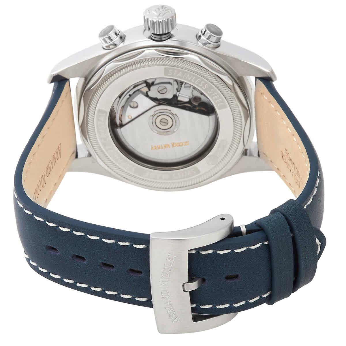 Armand Nicolet MH2 Chronograph Automatic Blue Dial Mens Watch