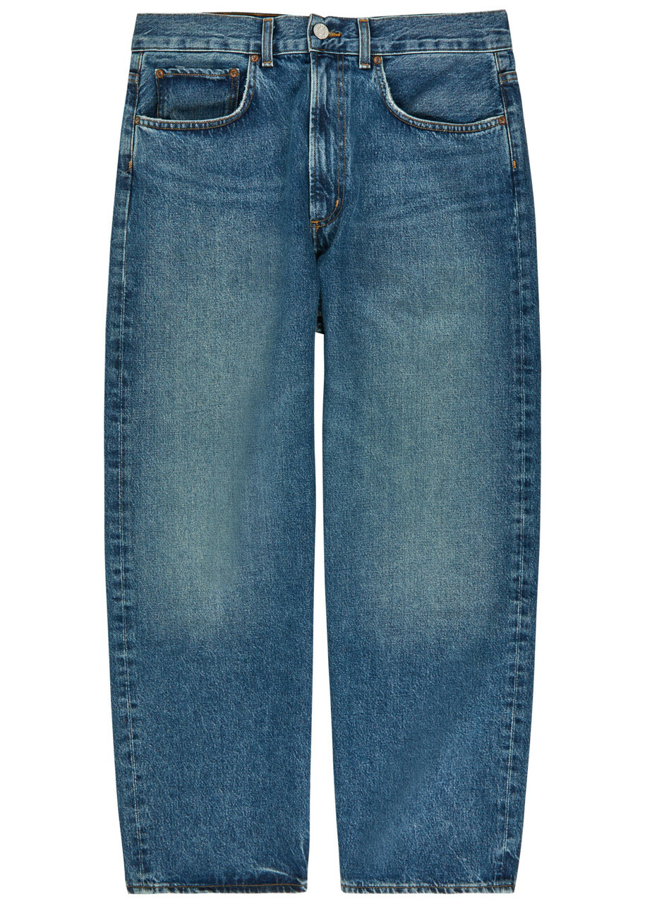 Agolde Deka Relaxed Straight-leg Jeans Blue