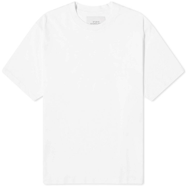 Photo: Studio Nicholson Men's Bric T-Shirt in Optic White