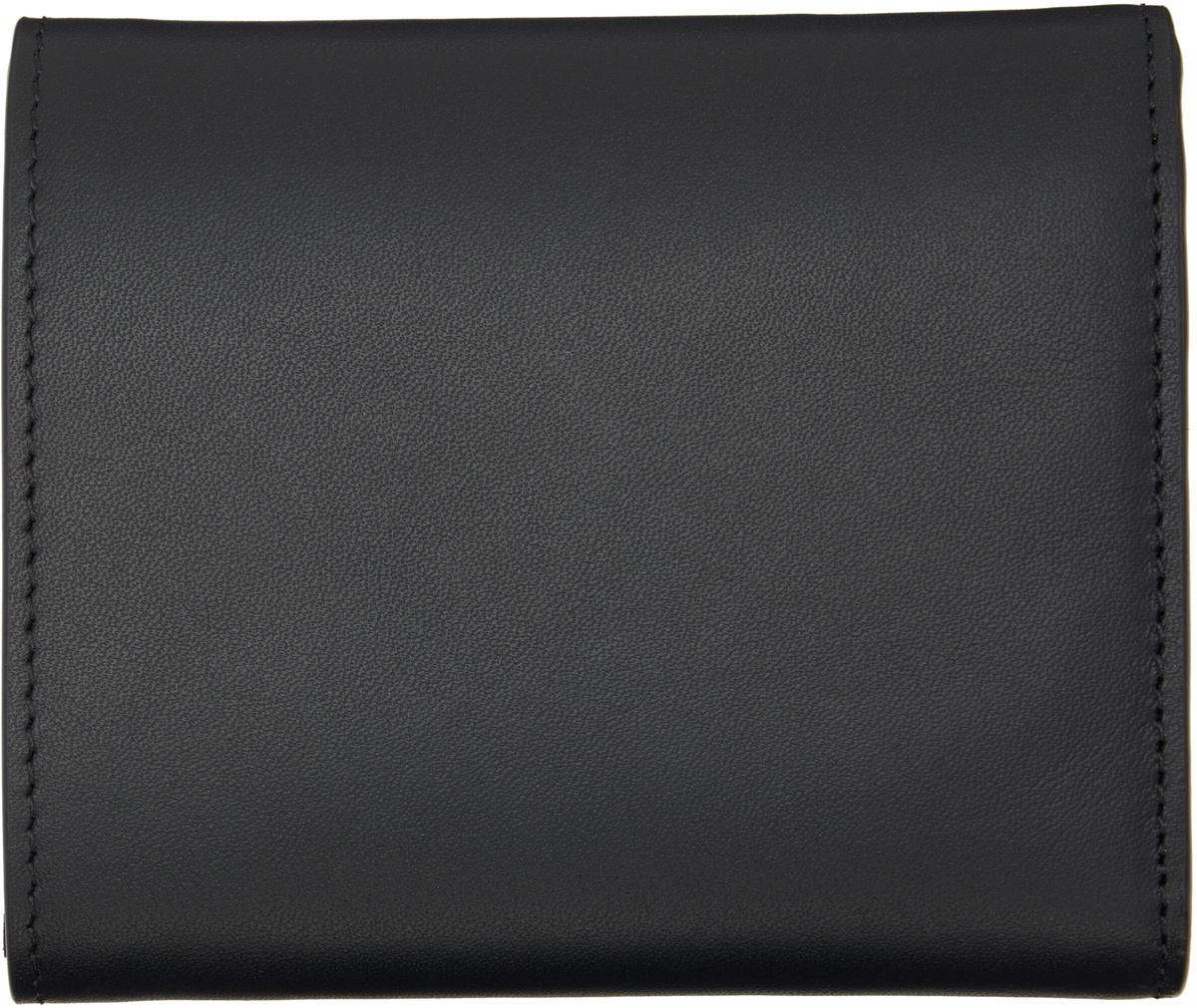 Maison Kitsuné Black Paris Trifold Wallet