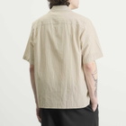 Le Père Men's Stripe Camp Shirt in Red Stripe