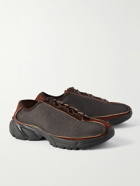Our Legacy - Klove Leather and Suede-Trimmed Canvas Sneakers - Brown
