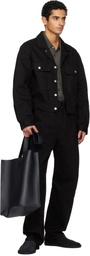 Studio Nicholson Navy Doublet Type 2 Leather Tote