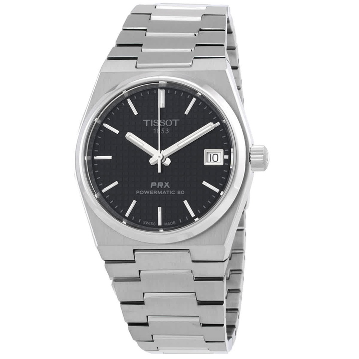 Photo: Tissot PRX Powermatic 80 Automatic Black Dial Unisex Watch T137.207.11.051.00