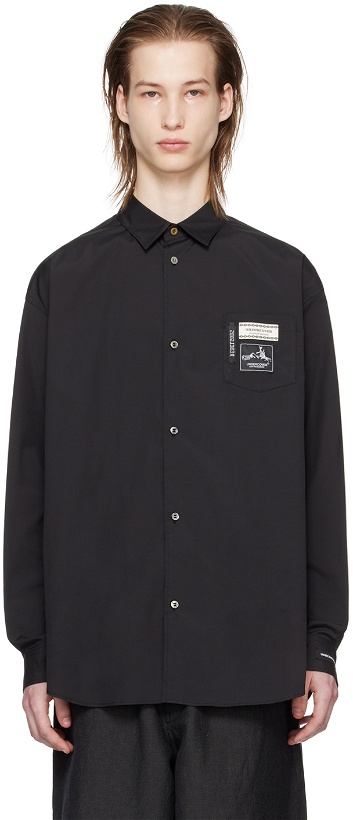 Photo: UNDERCOVER Black Patch Shirt