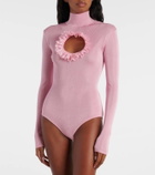 Self-Portrait x Christopher Kane cutout lace-trimmed bodysuit