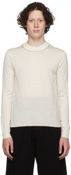 Maison Margiela White Wool Sweater