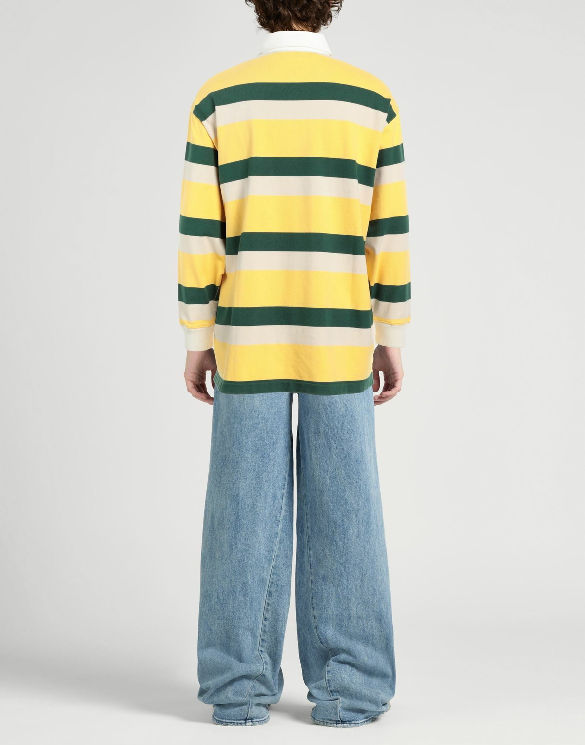 Palm Angels Mens Polo shirt in Yellow