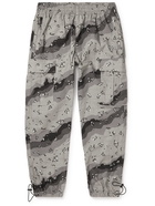 Billionaire Boys Club - Tapered Printed Cotton-Ripstop Cargo Trousers - Gray