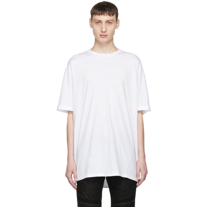 Photo: Helmut Lang White Oversized Uni Sleeve T-Shirt