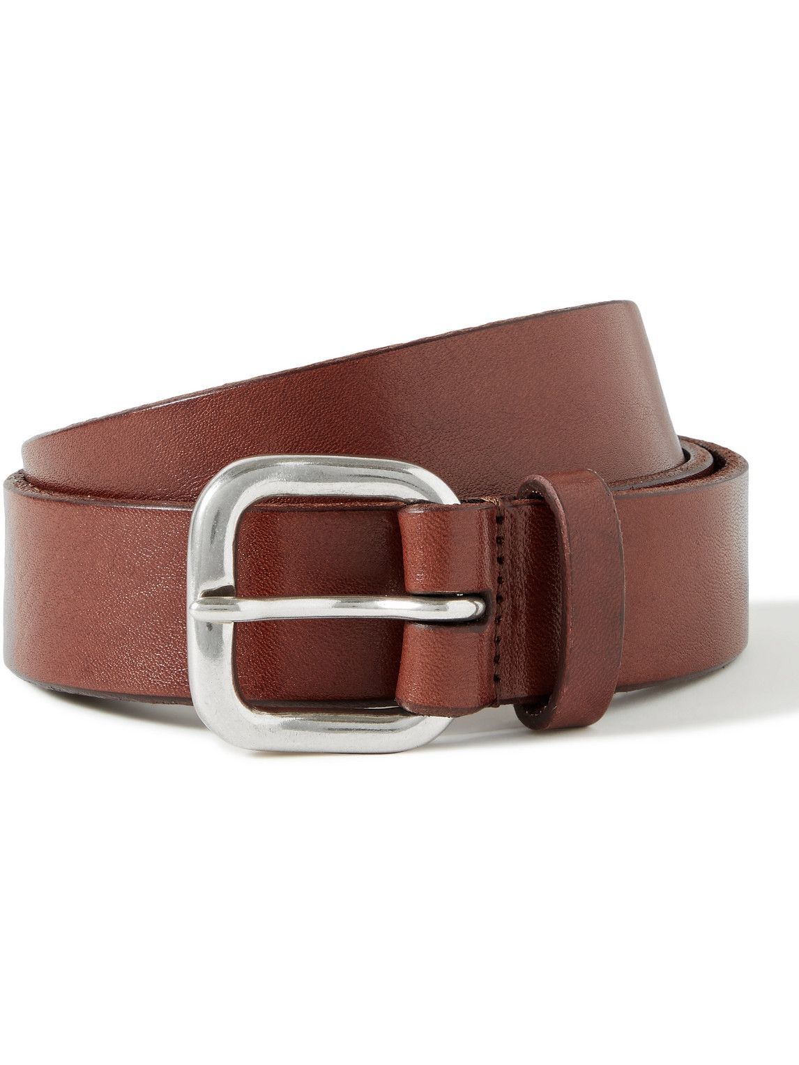 Anderson's 3cm Dark-Brown Leather Belt - Men - Dark Brown Belts