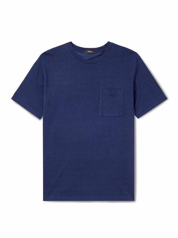 Photo: Theory - Cotton and Modal-Blend Jersey T-Shirt - Blue