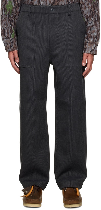 Photo: South2 West8 Black Fatigue Trousers