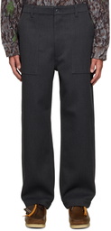 South2 West8 Black Fatigue Trousers