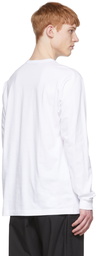 Comme des Garçons Homme White Cotton Long Sleeve T-Shirt