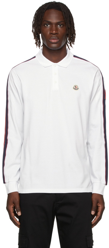 Photo: Moncler Cotton Logo Long Sleeve Polo