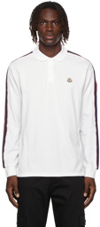 Moncler Cotton Logo Long Sleeve Polo