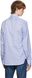 Gucci Blue Mini Check Interlocking G Shirt