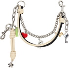 Marc Jacobs Black & Off White 'The Mini Icon Chain' Bag Charm Chain